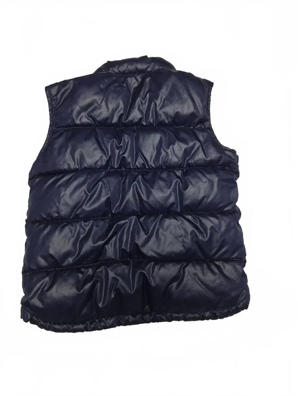 Old Navy Navy Blue Quilted Puffer Vest Fleece Lined Kids Size 5T